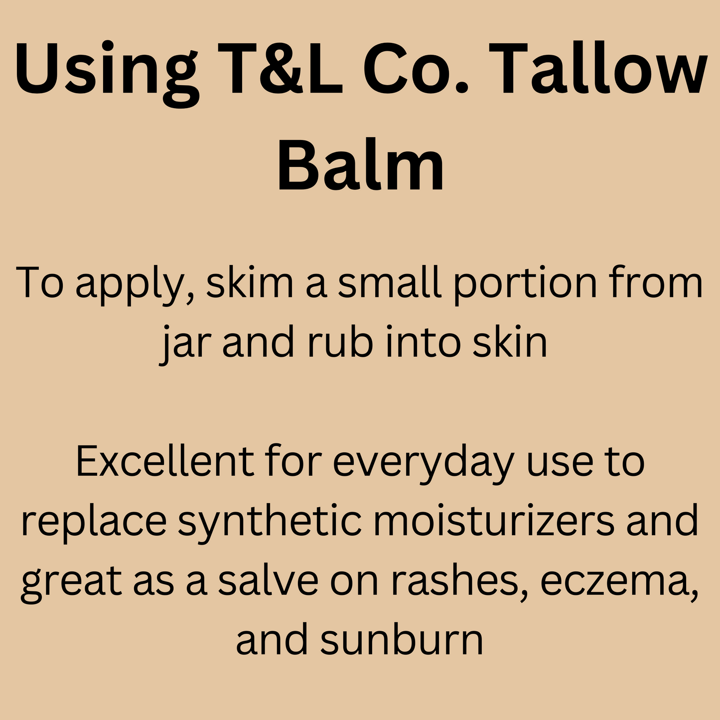 T&L Co. Tallow Balm